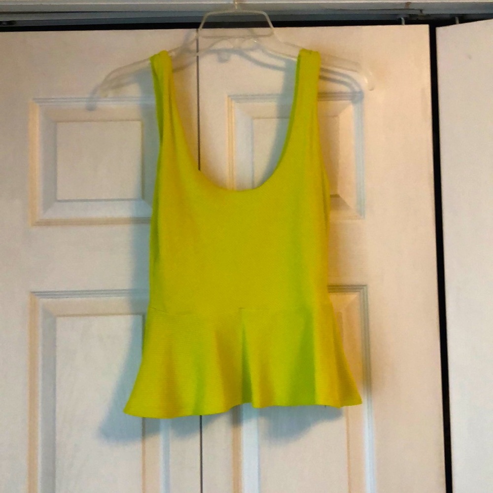 Neon Yellow Tank Top